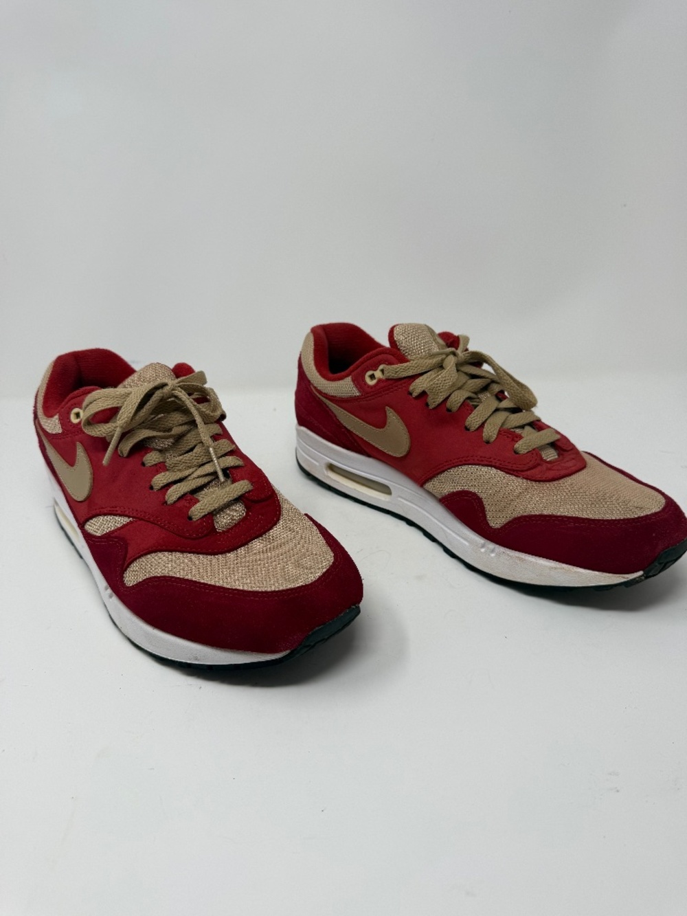 Nike Air Max 1 Premium Retro "Red Curry" Men's Size 10 | 908366-600